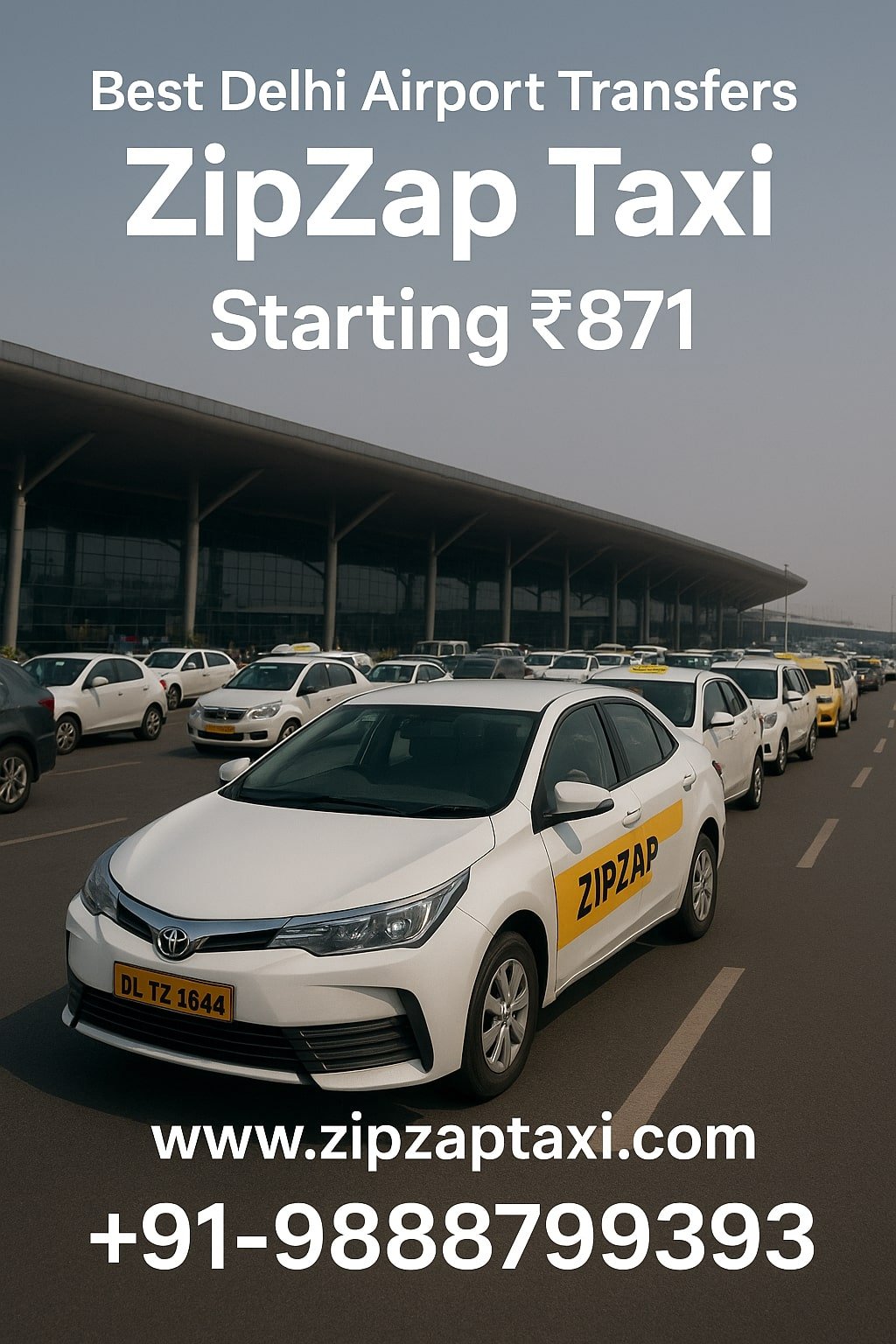 Best Delhi Airport Transfers | ZipZap Taxi Starting ₹871