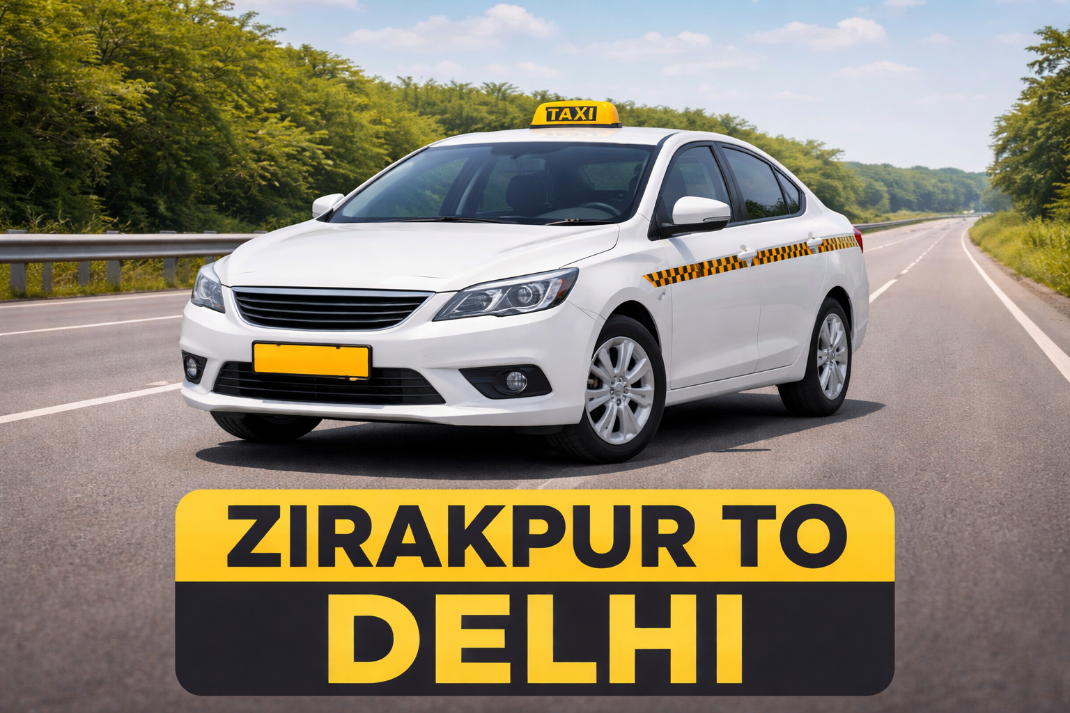 Book Zirakpur to Delhi One Way & Round Trip Taxi at ZipZap Taxi