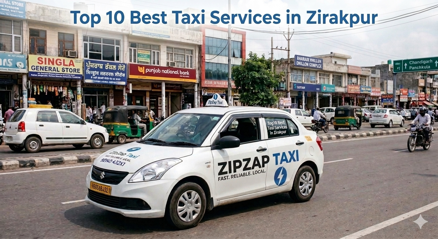 Top 10 Best Taxi Services in Zirakpur : Reliable & Affordable Rides