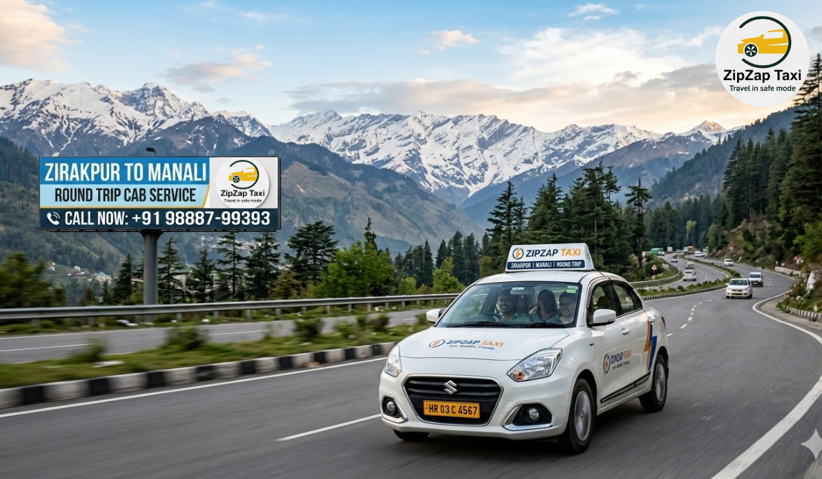 Zirakpur to Manali Round Trip Cab Service: Reliable & Affordable Taxi Solutions