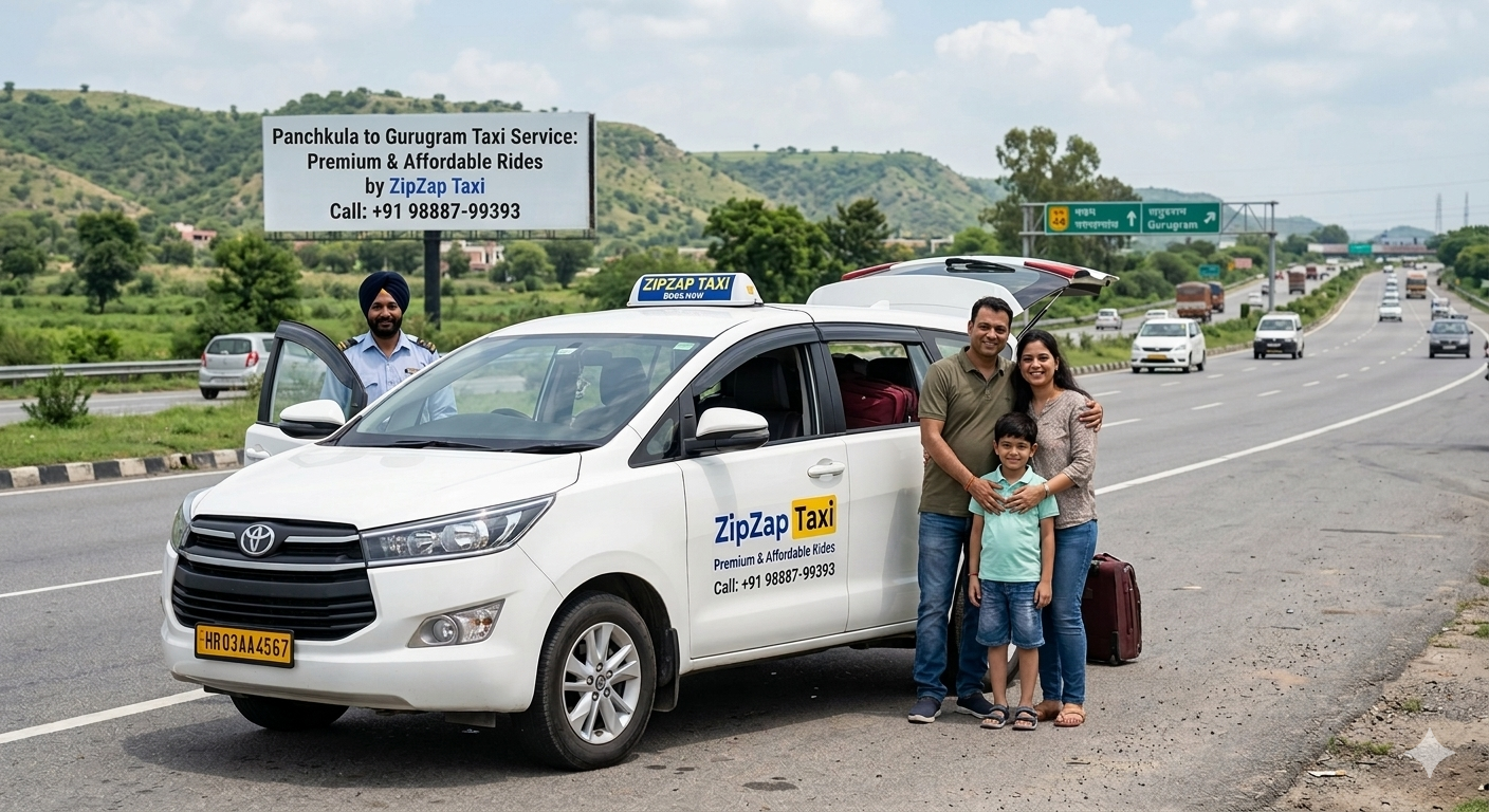 Panchkula to Gurugram Taxi Service: Premium & Affordable Rides by ZipZap Taxi