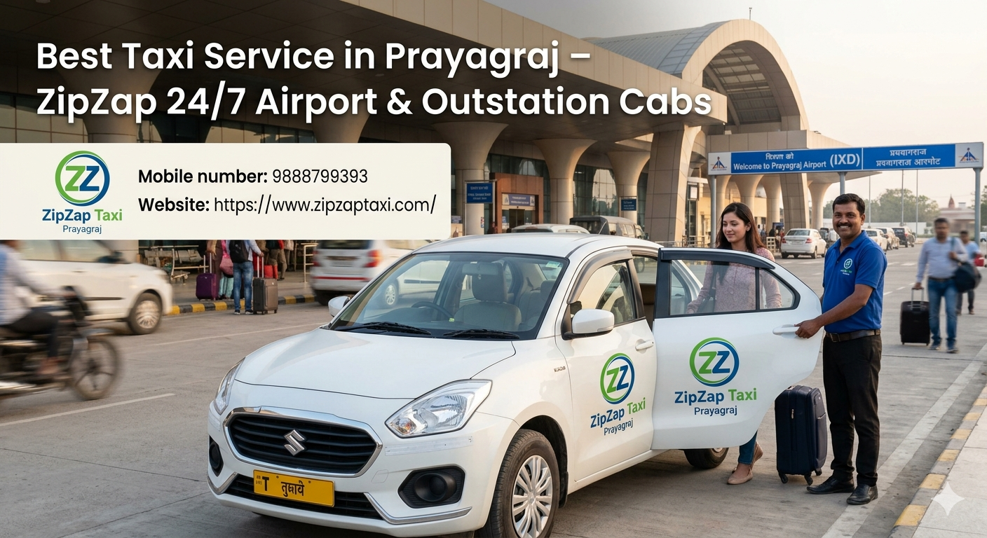 Best Taxi Service in Prayagraj – ZipZap 24/7 Airport & Outstation Cabs