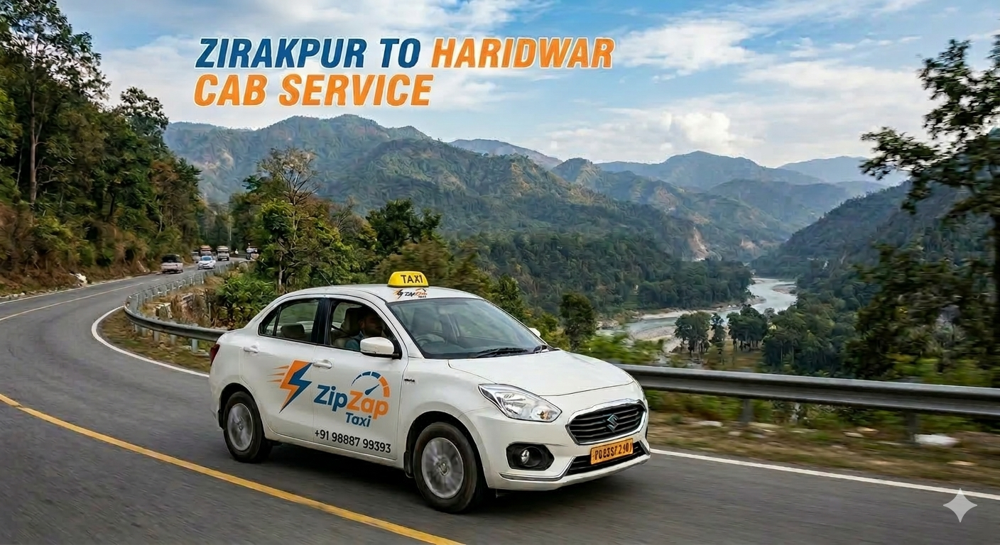 Zirakpur to Haridwar Cab Service – ZipZap Taxi: Your Trusted Travel Partner