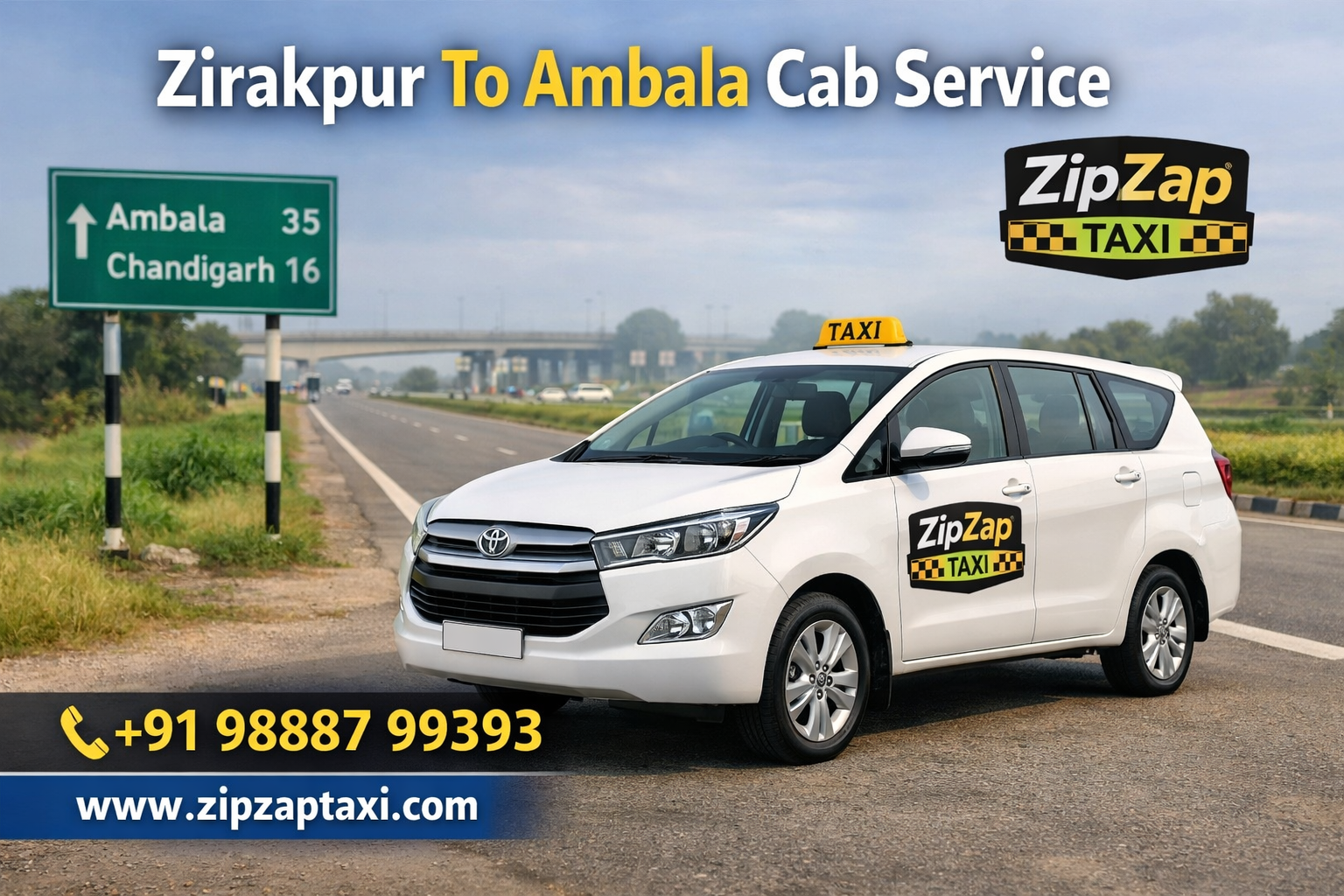 Zirakpur to Ambala Cab Service – Your Stress-Free Ride