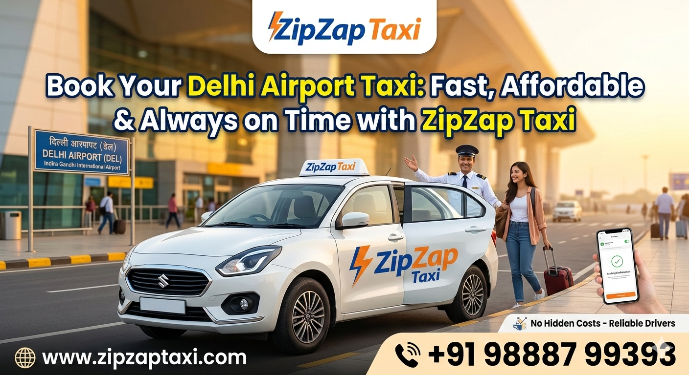 Book Your Delhi Airport Taxi: Fast, Affordable & Always on Time with ZipZap Taxi