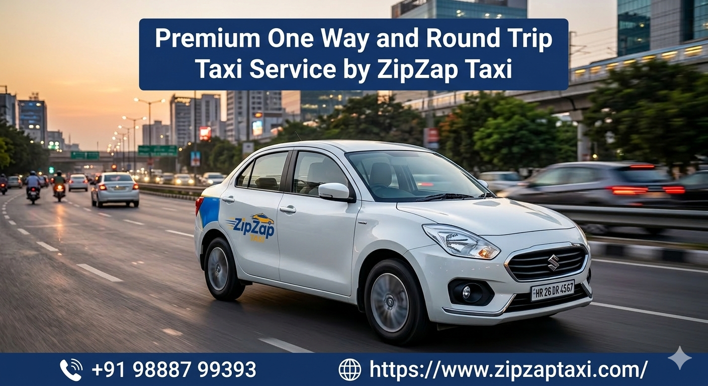 Premium One Way and Round Trip Taxi Service by ZipZap Taxi