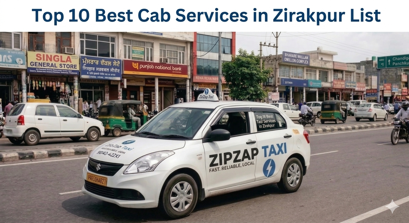 Top 10 Best Cab Services in Zirakpur List : Reliable & Affordable Rides
