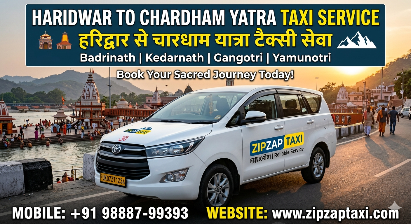 Haridwar to Chardham Yatra Taxi Service - ZipZap Taxi