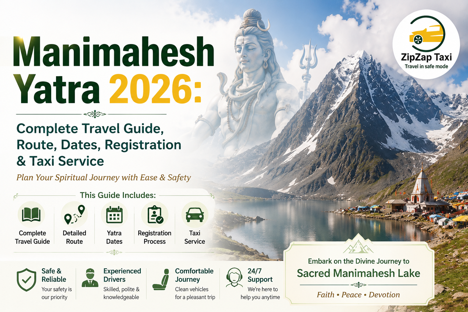 Manimahesh Yatra 2026: Complete Travel Guide, Route, Dates, Registration & Taxi Service