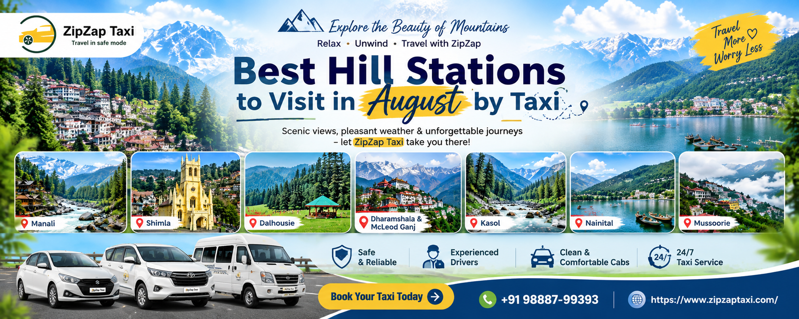 Best Hill Stations to Visit in August by Taxi (2026 Guide)